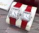 Perfect Replica Cartier Santos Dumont Lover Watch Black Leather Strap (2)_th.jpg